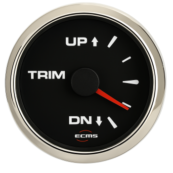 Trim Gauge ECMS Black-Chromed 0-190 Ohm 52mm