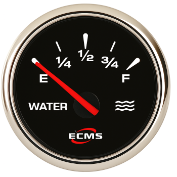 Trim Gauge ECMS Black-Chromed 167-10 Ohm 52mm