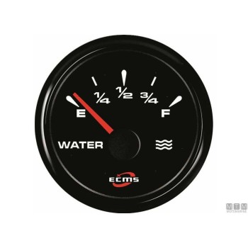 Trim Gauge ECMS Black 0-190 Ohm 52mm