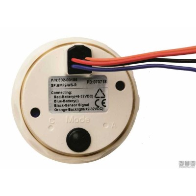 Trim Gauge ECMS Black 0-190 Ohm 52mm