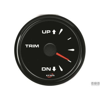 Trim Gauge ECMS Black 0-190 Ohm 52mm
