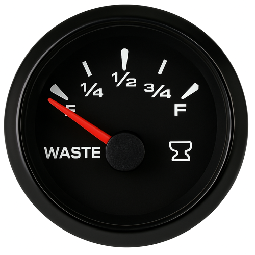 Trim Gauge ECMS Black 167-10 Ohm 52mm