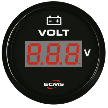 Trim Gauge ECMS Black 167-10 Ohm 52mm
