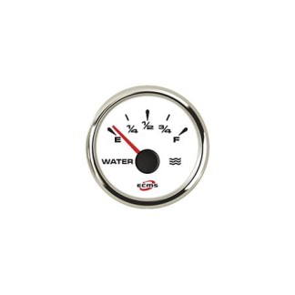 Hourmeter ECMS White Chrome 12/24V 52mm Hourmeter ECMS White Chrome 12/24V 52mm