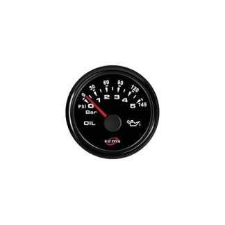Hourmeter ECMS Black 12/24V 52mm Hourmeter ECMS Black 12/24V 52mm