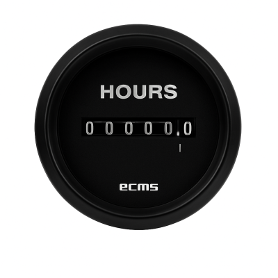 Hourmeter ECMS Black 12/24V 52mm Hourmeter ECMS Black 12/24V 52mm