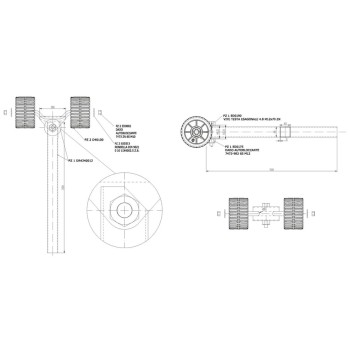 Bracket H500 with 2 Rollers Bracket H500 with 2 Rollers