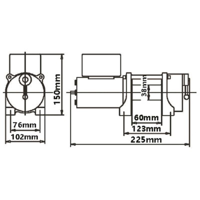 Electric winch Bada DV3000 1360kg