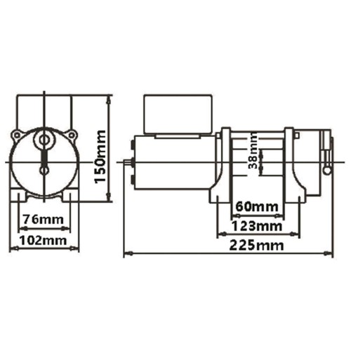 Electric winch Bada DV3000 1360kg