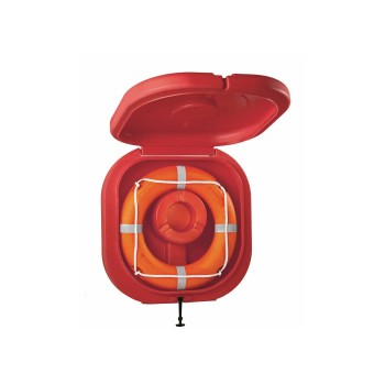 Container with cover for Lifebuoys