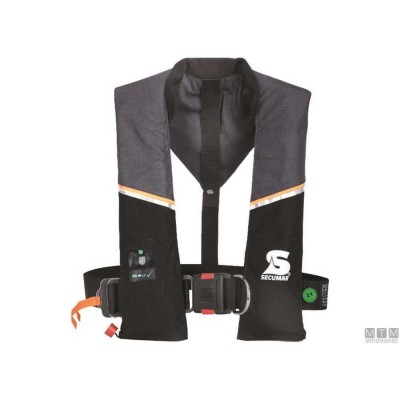 Secumar Ultra 170 Inflatable Lifejacket - Grey/Black Harness Type