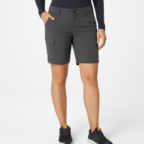 Helly Hansen QD Cargo-Shorts für Frauen, Größe 42 (28), Farbe: Ebony Grey
