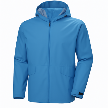 Hh Voss Rain Jacket Size S - Light Blue
