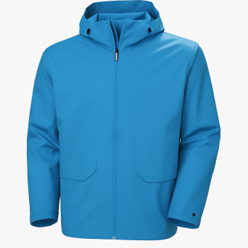 Hh Voss Rain Jacket Size M - Light Blue