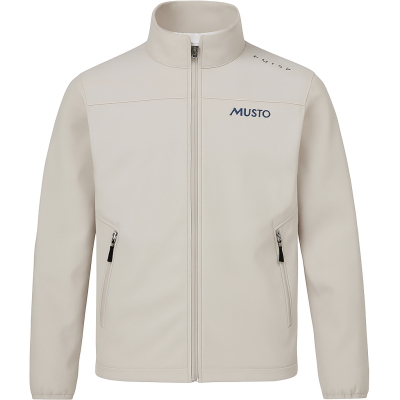 Musto Evo Crew Softshell Jacket Size L Color Platinum