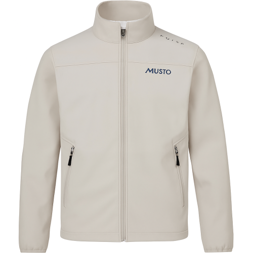 Musto Evo Crew Softshell Jacket Size L Color Platinum