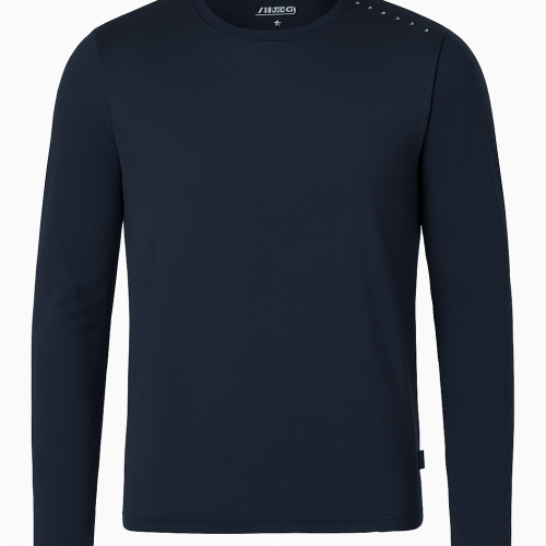 Musto Crew Sunblock Long Sleeve Tee - Size M - Navy Blue