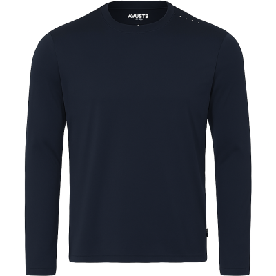 Musto Crew Sunblock Long Sleeve Tee - Size M - Navy Blue