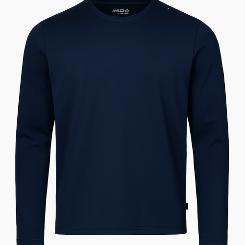 Musto Crew Sunblock Long Sleeve Tee - Size M - Navy Blue