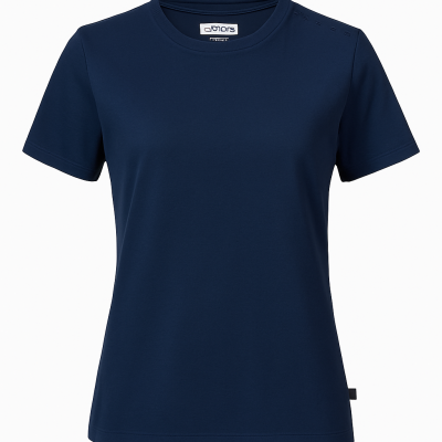 Musto Crew Sunblock T-Shirt für Damen, Größe M, Farbe Marineblau