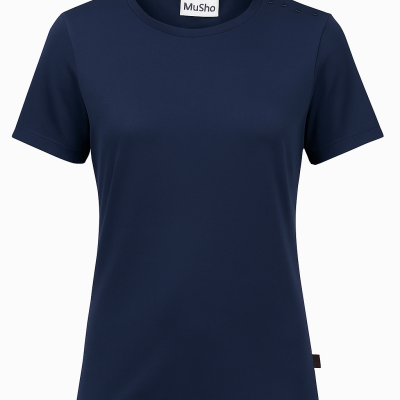 Musto Crew Sunblock T-Shirt für Damen - Größe L - Marineblau
