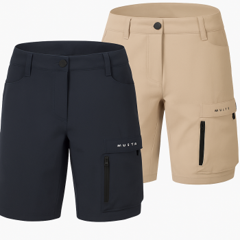 Shorts Musto Evo Deck pour Femmes - Taille XL - Bleu Marine