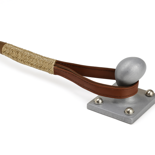 Corde d'amarrage tressée beige à 16 brins avec œillet en cuir brun de 100 cm Ø36 mm 6 m Corde d'amarrage tressée beige à 16 brins avec œillet en cuir brun de 100 cm Ø36 mm 6 m