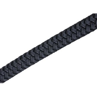 Custom Dock Line Blue Navy With Eye 32mm x20mts With Brown Leather Cover