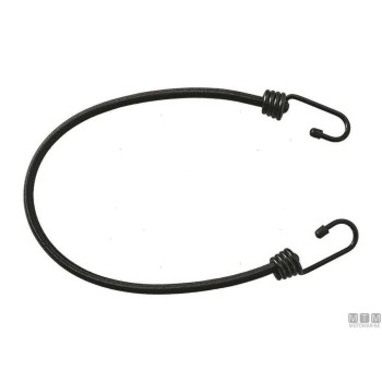 Black Elastic Rope with Two Hooks 8mm x 50cm Black Elastic Rope with Two Hooks 8mm x 50cm