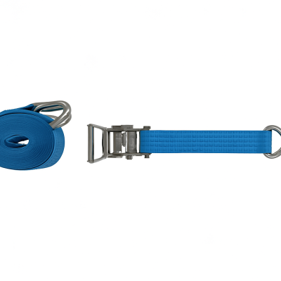Stainless Steel Ratchet Strap with Hook - 50mm Width, 6m Length, 1500 kg Breaking Load