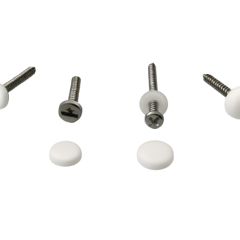 Kunststoff-Schraubenunterlegscheiben mit Kappen 4,8-6,0 mm, 100 Stück