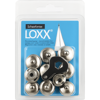 Chromed Nickel Brass automatic Loxx-Tenax 8 buttons blister Chromed Nickel Brass automatic Loxx-Tenax 8 buttons blister