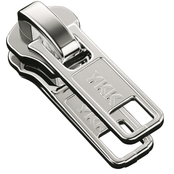 YKK Double Pull Zipper Slider - Stainless Steel