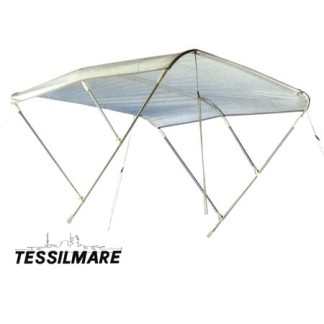 Bimini Tessilmare White Aluminum 3 arches 180 x 170 x H110cm