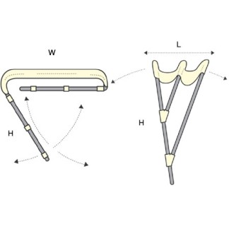 White Aluminum F3 Bimini Top 3 arches 180cm Length x 170cm H140cm
