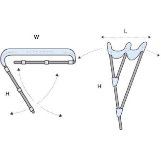 Blue Aluminum F3 Bimini Top 3 arches 185cm Length x 180cm H140cm