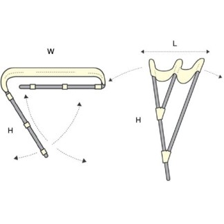 Bimini blanc F3 à 3 arches en inox, 200 x 200 x H 140 cm Bimini blanc F3 à 3 arches en inox, 200 x 200 x H 140 cm