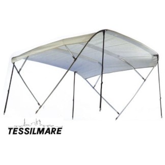 Tessilmare Bimini white 4 arches Aluminum 260 x 295 x H140cm