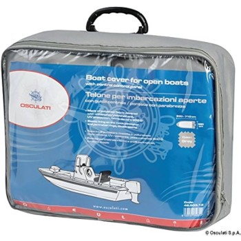 Grey Boat Covers adjustable from 488 to 564 cm