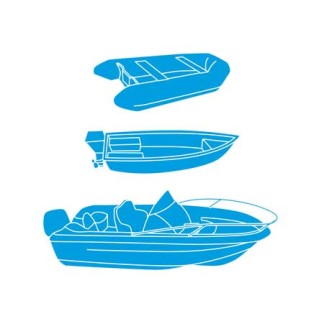 Boat Covers XXL Blue and adjustable from 630 to 710 cm