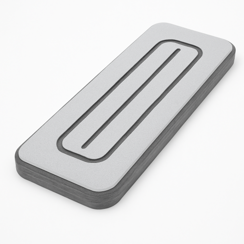 3M Adhesive Pad - colour Grey - 10 x 33 cm
