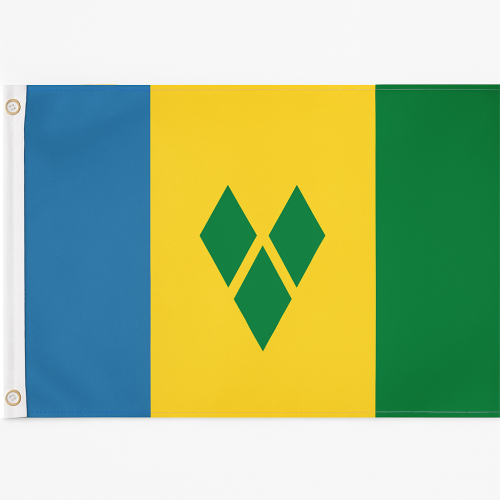 St. vincent and grenadines flag cm 50 x 75 St. vincent and grenadines flag cm 50 x 75