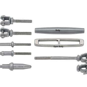 Modular Tensioner - Stainless Open Body M12