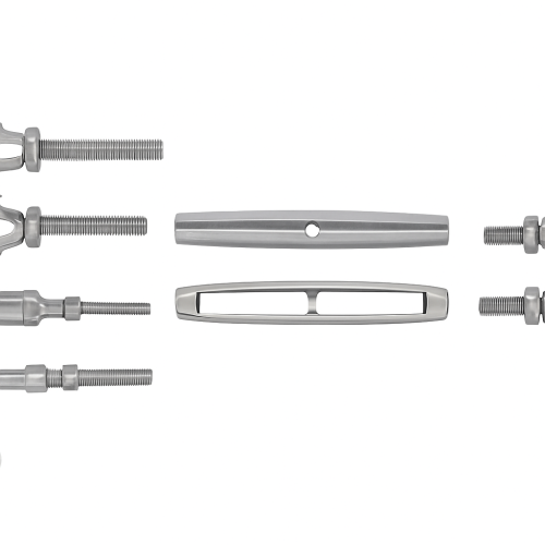 Modular Tensioner - Stainless T-Fork L M12 Modular Tensioner - Stainless T-Fork L M12