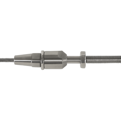 Vis de ridoir en inox à chape fixe, filetage à droite M14 Vis de ridoir en inox à chape fixe, filetage à droite M14