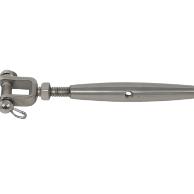 Vis de ridoir en inox à chape fixe, filetage à droite M16 Vis de ridoir en inox à chape fixe, filetage à droite M16
