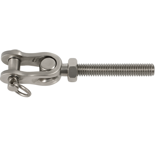 Vis de ridoir en inox à chape fixe, filetage à droite M16 Vis de ridoir en inox à chape fixe, filetage à droite M16