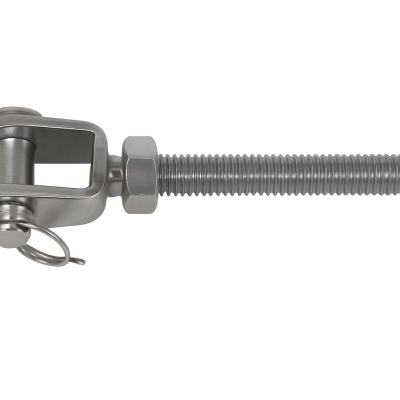 Vis de ridoir en inox à chape fixe, filetage à droite M16 Vis de ridoir en inox à chape fixe, filetage à droite M16