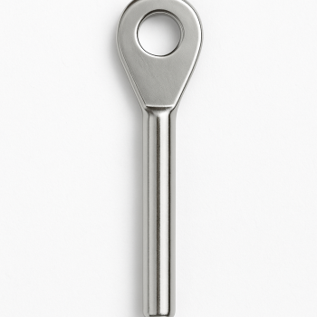 Stainless Press Terminal with eye 4mm