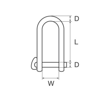 Stainless Steel automatic shackle Wichard 8mm Stainless Steel automatic shackle Wichard 8mm